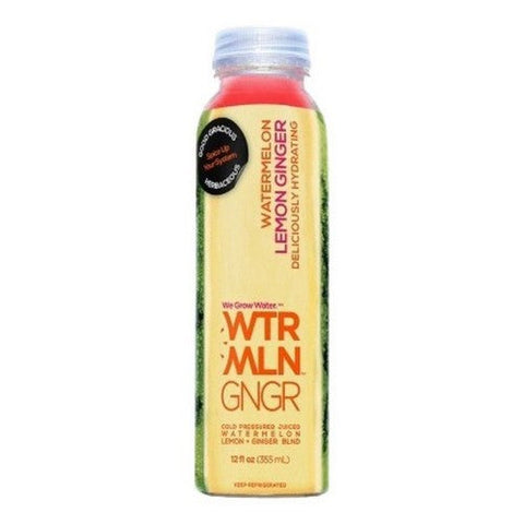 Watermelon Water, Watermelon Water Lemon Ginger Juice, 12 Oz (Case Of 6)