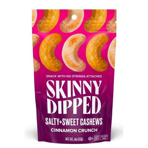 Skinny Dipped, Cinnamon Crunch Cashews, 4 Oz (Case Of 10) Skinny Dipped