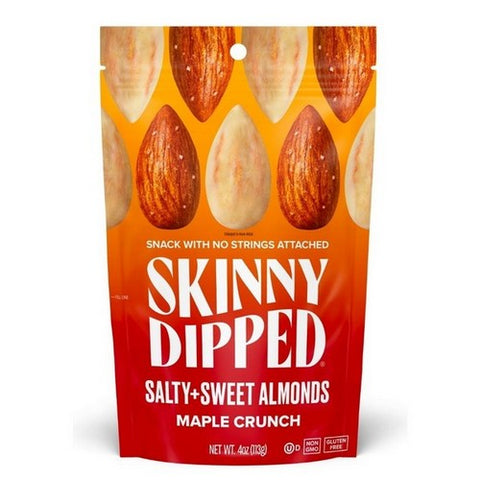 Skinny Dipped, Maple Crunch Almonds, 4 Oz (Case Of 10) Skinny Dipped