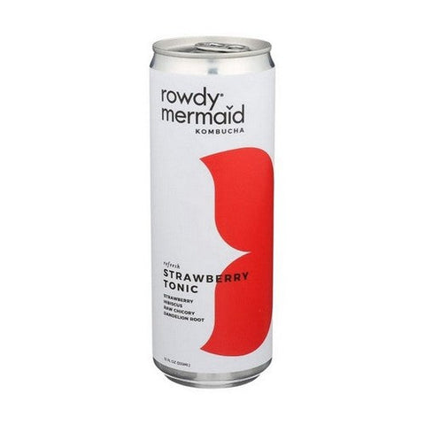 Rowdy Mermaid, Organic Strawberry Tonic, 12 Oz (Case Of 12) Rowdy Mermaid