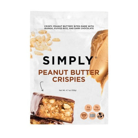 Simplygum, Holidy Peanut Butter Crispies, 4.7 Oz (Case Of 6) Simplygum