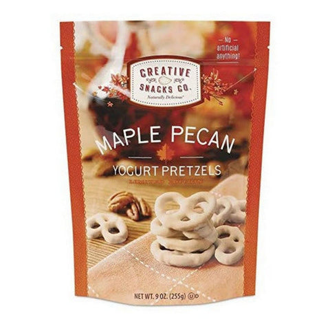Creative Snacks, Maple Pecan Yogurt Pretzels, 9 Oz (Case Of 6) Creative Snacks
