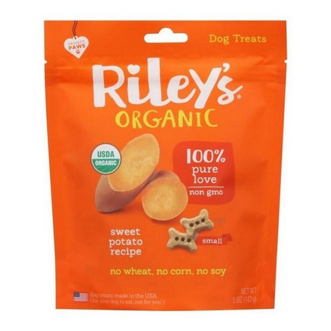 Riley's Organic, Organic Dog Treats Sweet Potato Recipe Small, 5 Oz (Case Of 6) Riley's Organic