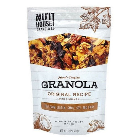 Nuthouse Granola, Granola Original Recipe, 12 Oz (Case Of 6) Nuthouse Granola