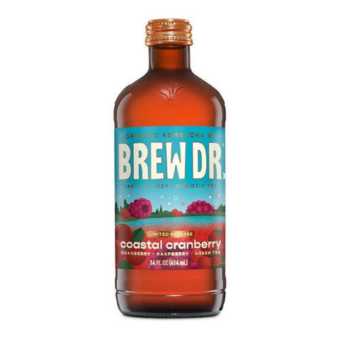 Brew Dr Kombucha, Blood Ginger Orange Kombucha, 14 Oz (Case Of 12) Brew Dr Kombucha