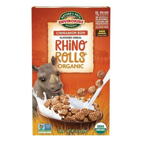 Nature's Path, Organic Envirokidz Rhino Rolls Cinnamon Bun Cereal, 9.5 Oz (Case Of 12) Nature's Path