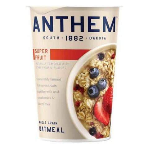 Anthem, Anthem Super Fruit Whole Grain Oatmeal, 3.25 Oz (Case Of 6) Anthem