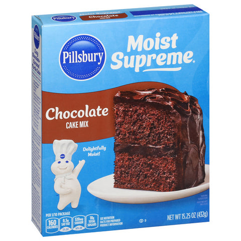 Chocolate Cake Mix 15.25 Oz (Case Of 12) by Pillsbury
