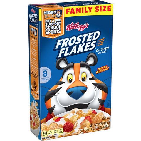 Frosted Flakes Breakfast Cereal 21.7 Oz (Case Of 12) by Kellogg's