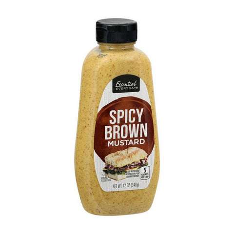 Mustard Spicy Brown 12 Oz (Case Of 12) by Essential Everyday