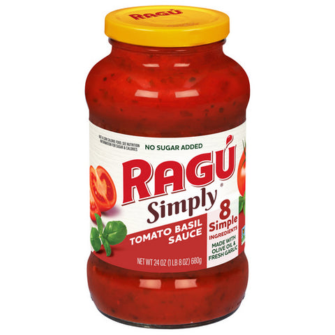 Simply Tomato Basil Sauce 24 Oz (Case Of 6) by Ragu