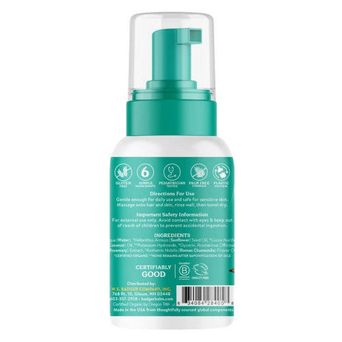 Badger Balm, Baby Foaming Shampoo And Wash, 10 Oz Badger Balm