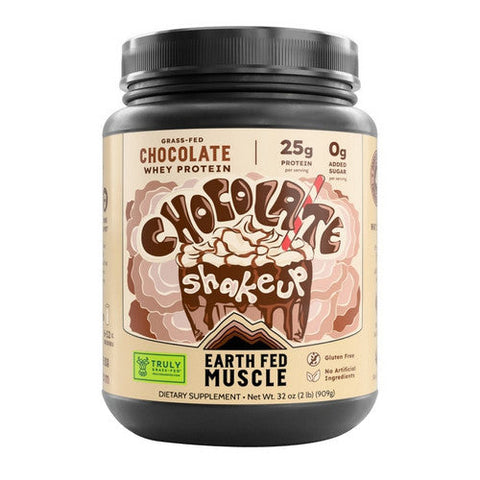 Earth Fed Muscle, Chocolate Truly Grass Fed Whey, 2 Lbs Earth Fed Muscle