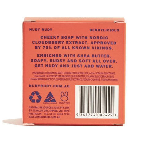 Nudy Rudy, Berrylicious Soap Bar, 4.2 Oz Nudy Rudy