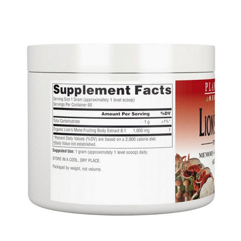 Planetary Herbals, Lion's Mane Capsules, 60 Grams Planetary Herbals