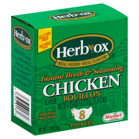 Bouillon Packets Chicken Instant Broth And Seasoning 1.13 Oz (Case Of 12) by Herb Ox