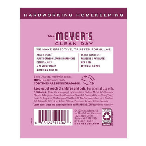 Mrs. Meyers Clean Day, Peony Hand Soap Refill, 33 Oz Mrs. Meyers Clean Day