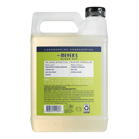 Mrs. Meyers Clean Day, Lemon Verbena Dish Soap Refill, 48 Oz Mrs. Meyers Clean Day