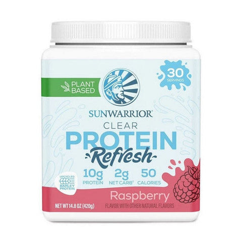 Sunwarrior, Raspberry Clear Protein Refresh, 14.81 Oz Sunwarrior