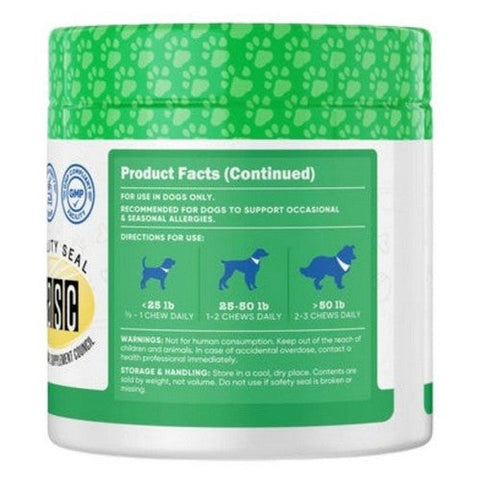 Nutricost, Nutricost Pet Seasonal Allergy Chews Beef, 60 Chewables Nutricost