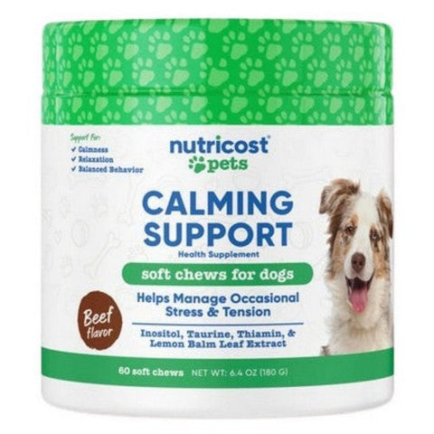 Nutricost, Nutricost Pet Calming Support Beef, 60 Chews Nutricost