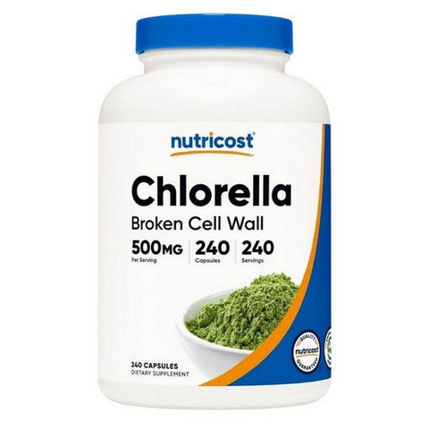 Nutricost, Chlorella Capsules, 500 Mg, 240 Count Nutricost