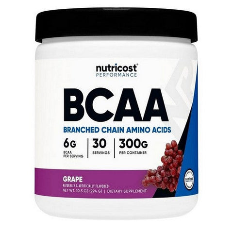 Nutricost, BCAA Powder Grape, 30 Serving Nutricost