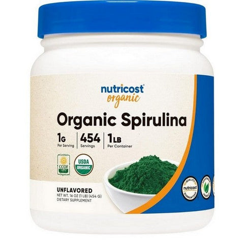 Nutricost, Organic Spirulina Powder, 1 Lb Nutricost