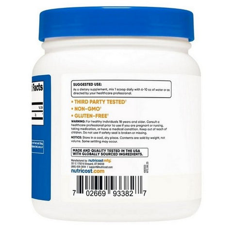 Nutricost, Taurine Powder, 500 Grams Nutricost