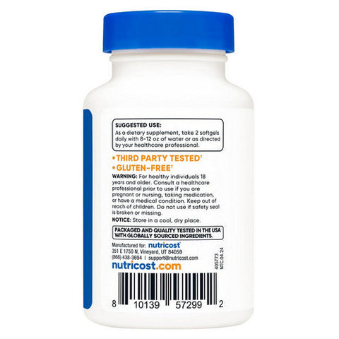 Nutricost, Krill Oil Softgels, 500 Mg, 60 Count