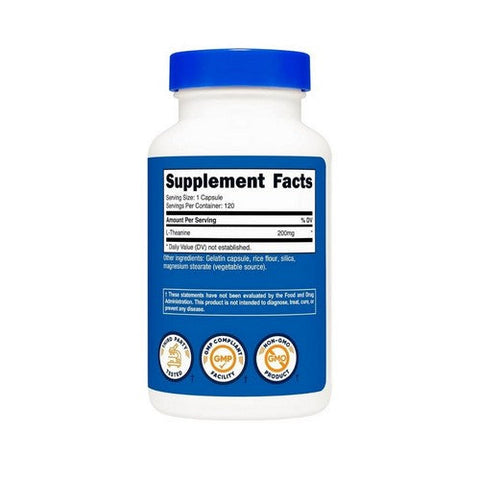 Nutricost, L-Theanine Capsules, 200 Mg, 120 Count Nutricost