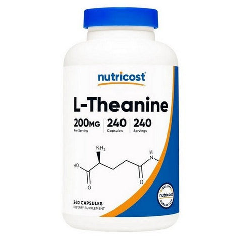 Nutricost, L-Theanine Capsules, 200 Mg, 240 Count Nutricost