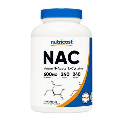 Nutricost, Nac N-Acetyl L-Cysteine Capsules, 600 Mg, 240 Count Nutricost