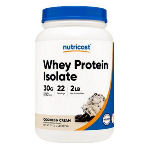 Nutricost, Whey Protein Isolate Powder Cookies & Cream, 2 Lbs Nutricost