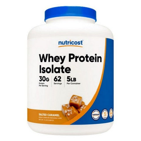 Nutricost, Whey Protein Isolate Powder Salted Caramel, 5 Lbs Nutricost