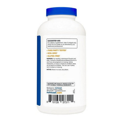 Nutricost, CLA Softgels, 2400 Mg, 240 Count Nutricost