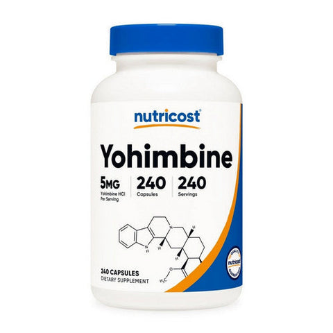 Nutricost, Yohimbine HCL Capsules, 5 Mg, 240 Count Nutricost