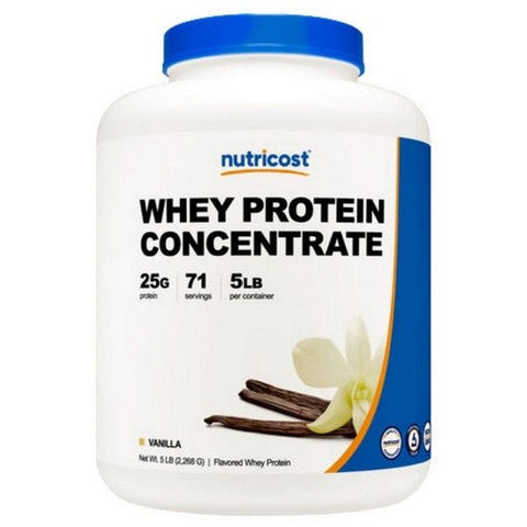 Nutricost, Whey Protein Concentrate Powder Vanilla, 5 Lbs Nutricost