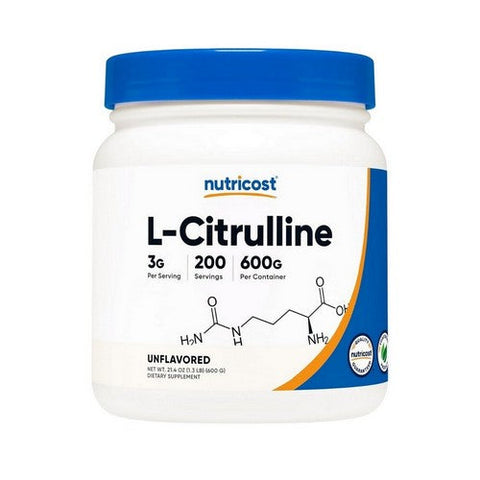 Nutricost, L-Citrulline Unflavoured, 600 Grams Nutricost