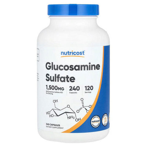 Nutricost, Glucosamine Sulfate Capsules, 750 Mg, 240 Count Nutricost