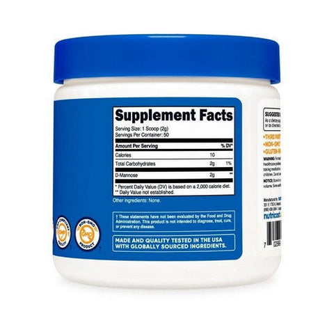Nutricost, D-Mannose Powder, 100 Grams Nutricost