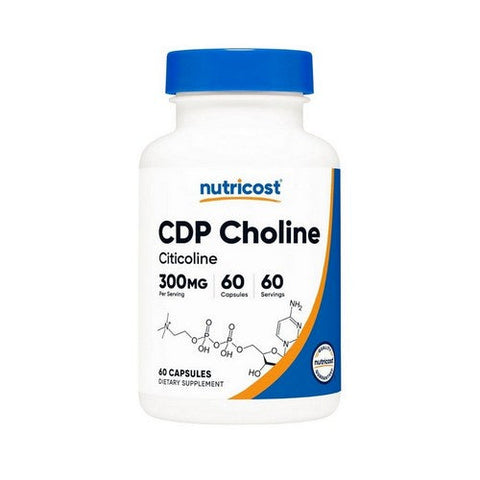 Nutricost, CDP Choline Capsules, 300 Mg, 60 Count Nutricost