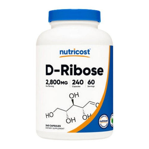 Nutricost, D-Ribose Capsules, 2800 Mg, 240 Count Nutricost
