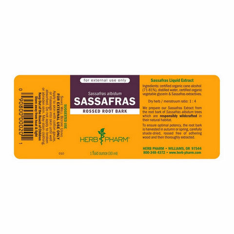 Herb Pharm, Sassafras, 1 Oz Herb Pharm