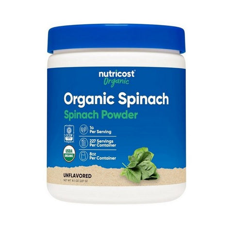 Nutricost, Organic Spinach Powder Unflavoured, 8 Oz Nutricost
