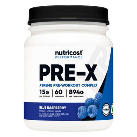 Nutricost, Pre-X Blue Raspberry, 60 Servings Nutricost