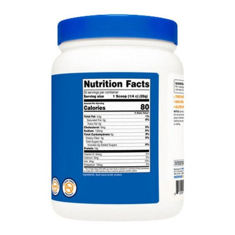 Nutricost, Beef Bone Broth Protein Unflavored, 20 Servings Nutricost