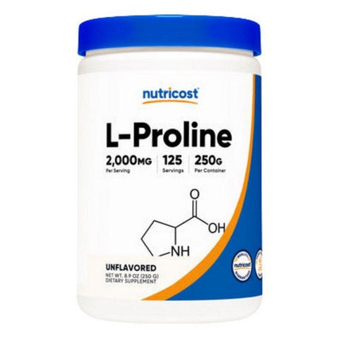 Nutricost, L-Proline Powder, 250 Grams Nutricost