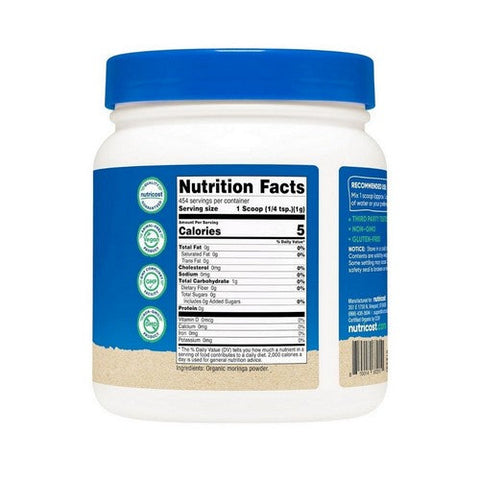 Nutricost, Organic Moringa Powder, 1 Lb Nutricost