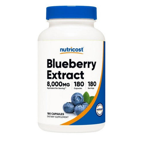 Nutricost, Blueberry Extract 50:1 Capsules, 8,000 Mg, 180 Count Nutricost